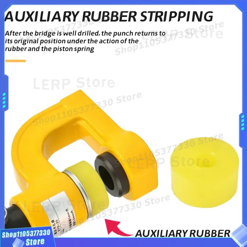 Manual Hydraulic Hole Puncher for Stainless Steel Sheet Metal Bridge Sink Distribution Cabinet Box Opener Tool Kit Stainless