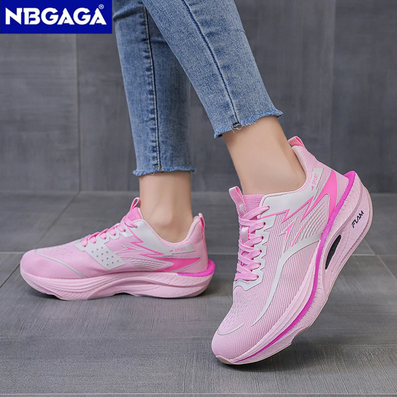 Women's Sports Running Shoes Breathable Lightweight Non-skid Marathon Sneakers Comfortable Walking Casual Outdoor Trainning
