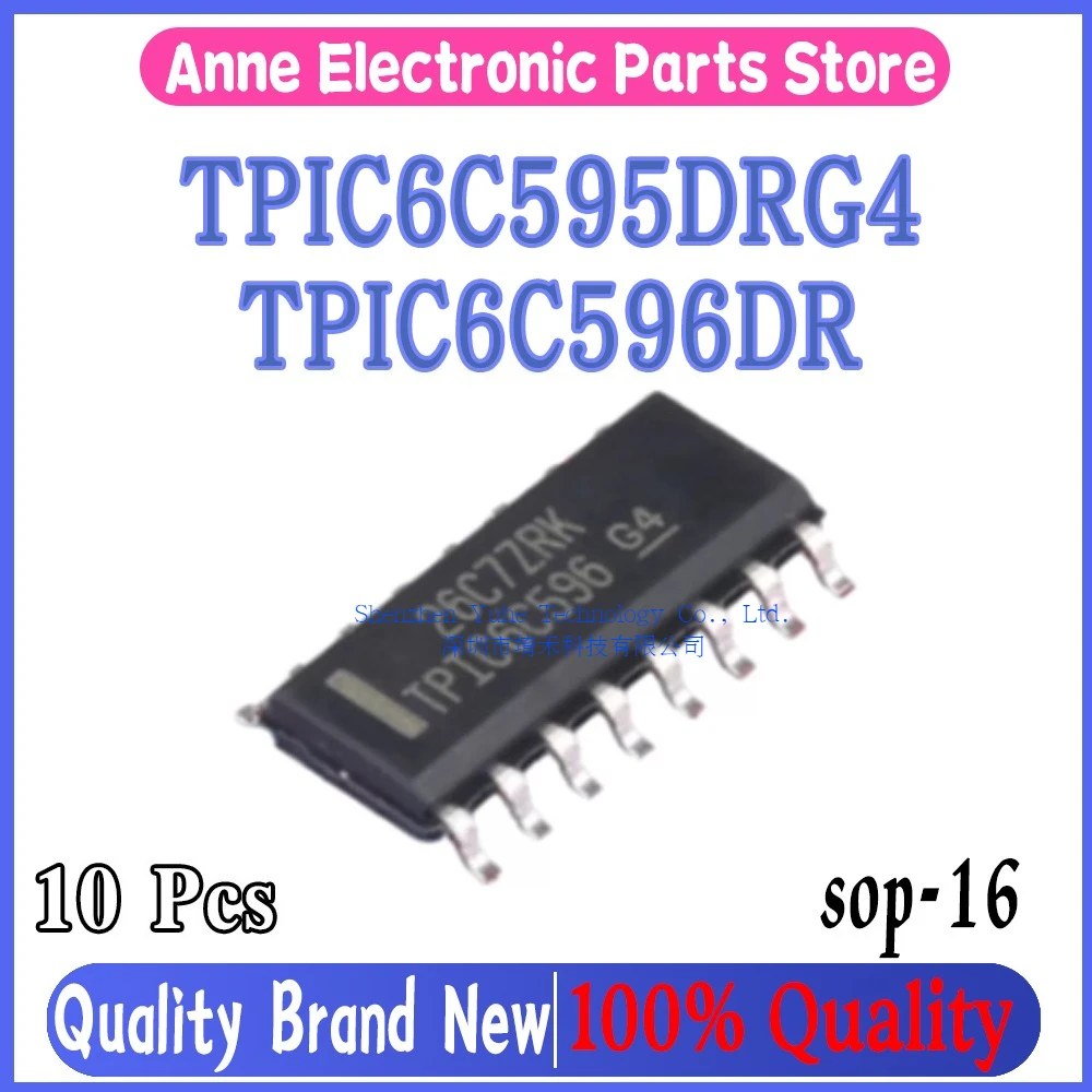 (10piece)100% New TPIC6C595 TPIC6C595DRG4 6C959 TPIC6C596 TPIC6C596DR 6C596 sop-16 Chipset