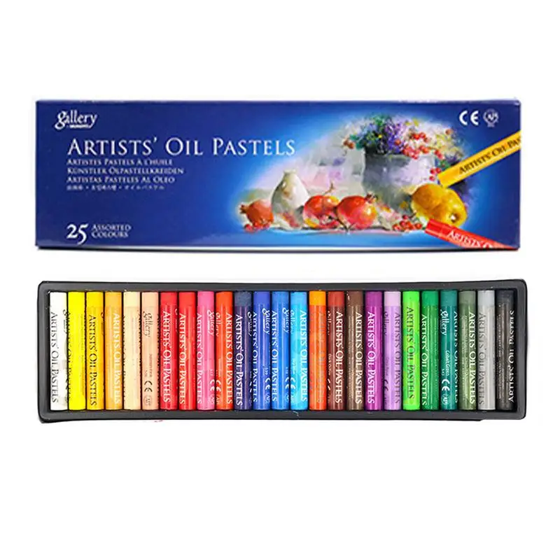 Oil Pastels Set Professional Drawing Crayons 25/50 Color Non Toxic Oil Pastels Set Soft Oil Pastels Set for Beginners Preschool