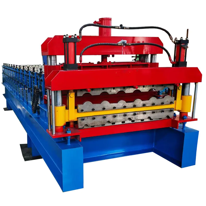 Double-layer imitation resin glazed tile machine Automatic double-layer tile pressing machine machinery