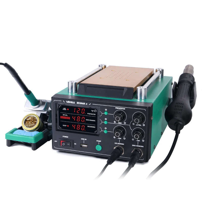 

8 inch Screen Separator Machine & Soldering Station YIHUA 853AAA-II 650W Hot Air Gun