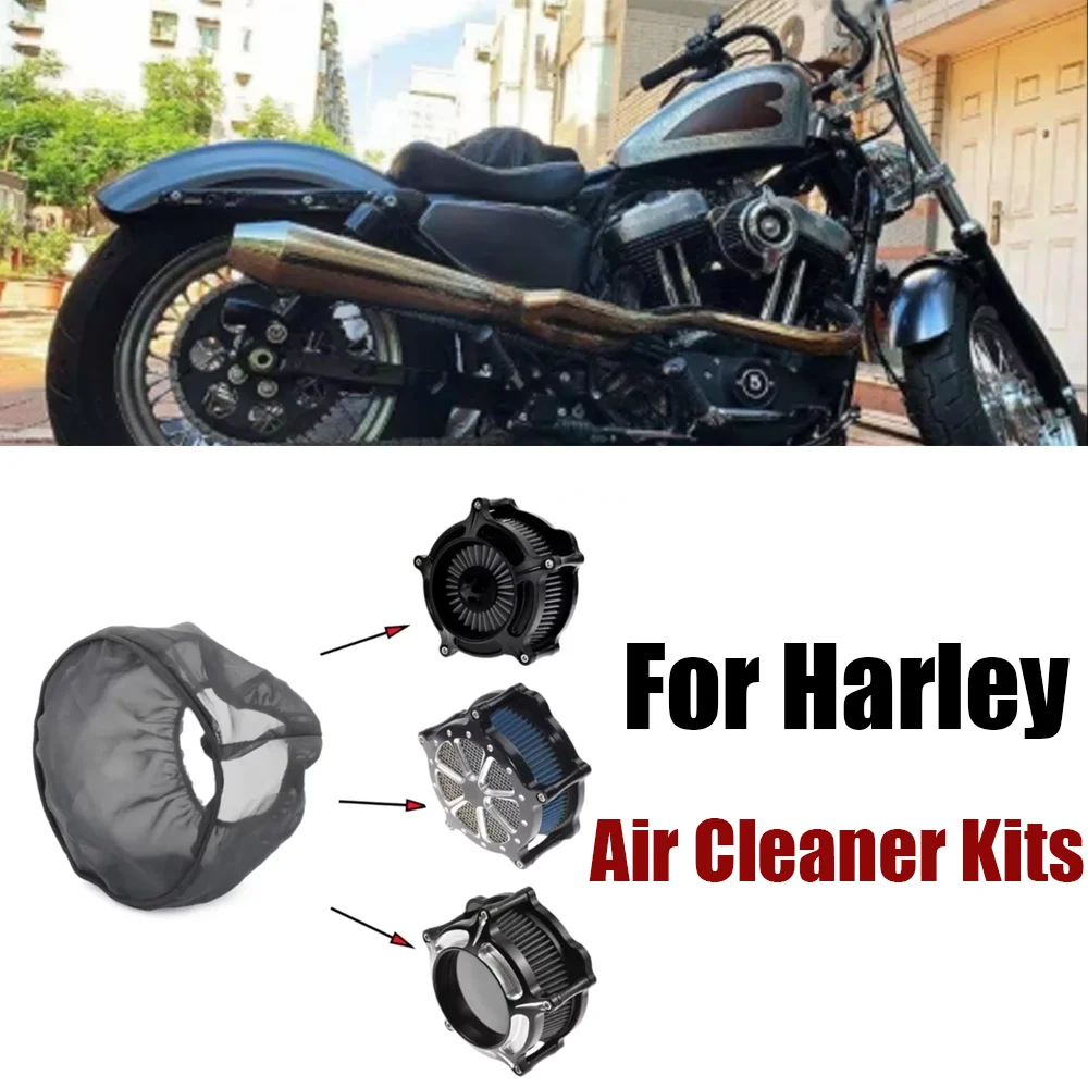 

Motorcycle Air Filter Waterproof Rain Protective Cover For Harley Touring Sportster XL 883 1200 Softail Dyna Road King Glide