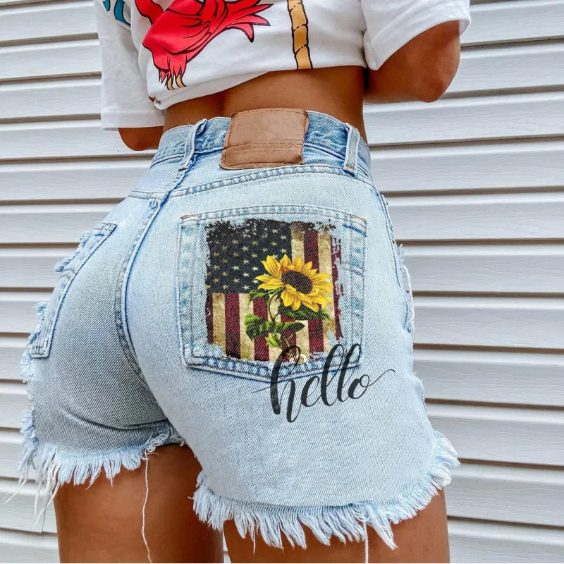 High-Waisted Slimming Straight-Leg Denim Shorts Women's Fashion Streetwear Trendsetter Mom Jeans