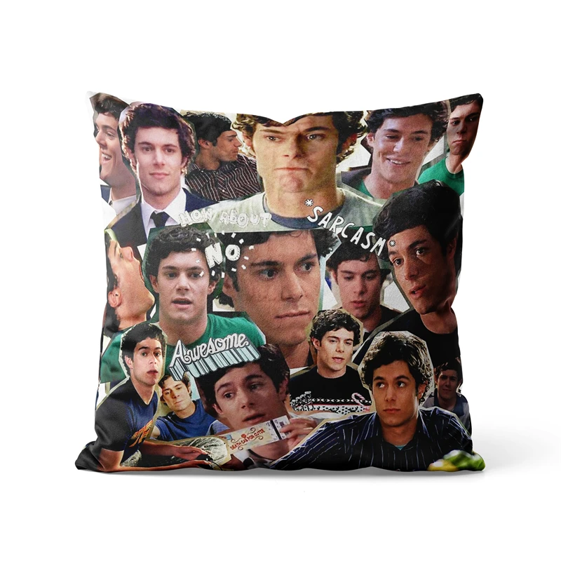 Gaslight Gatekeep Girlboss Seth Cohen Collage Throw Pillow Covers Cushion Cases Pillowcases for Sofa 45cm x 45cm