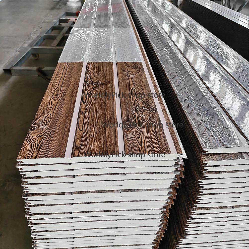Consult before placing an order Thermal Insulated Metal Roof Panels Fireproof PU Foam Sandwich Panel for Exterior Walls