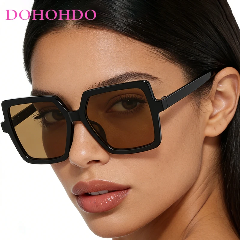 

Retro Oversized Square Women's Sunglasses 2026 Brand Designer Men Eyewear Outdoor Driving Shade Ladies Sunglasses Lentes UV400