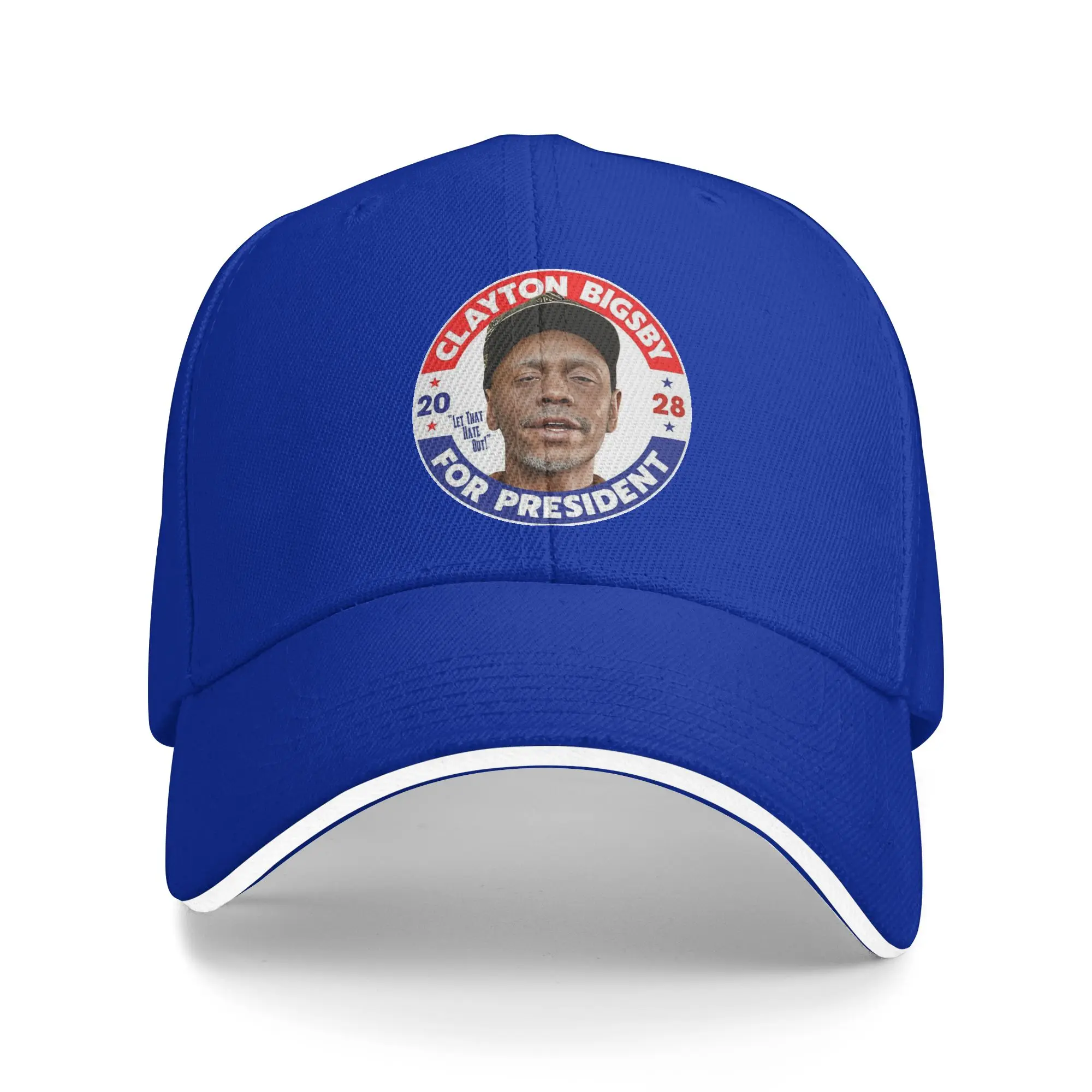 Clayton Bigsby For President 2028 Hats Unisex Hip-Hop  Hat Sun Hats Racing Cap Adjustable Snapback Caps Baseball Caps Autumn
