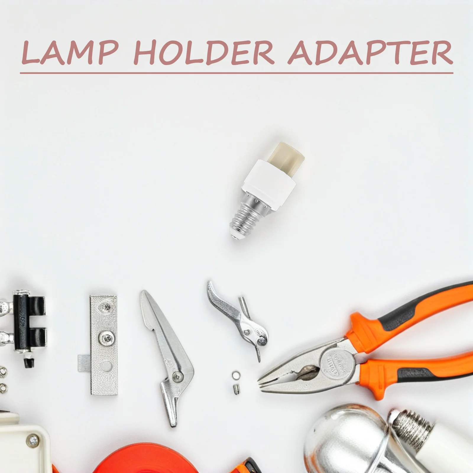 

E14 to G9 Ceramic Lamp Holder Converter Durable Heat Resistant Easy Install for Home Office Mall Lighting Fixtures