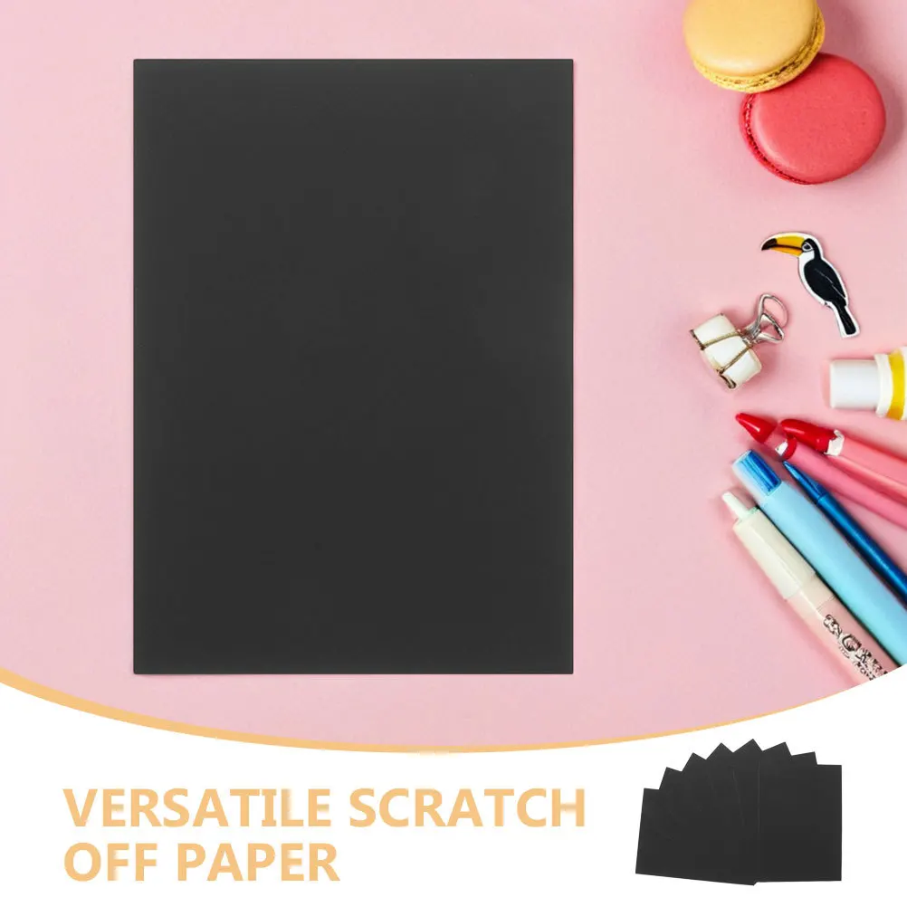 Scratch Paper Art Kids Painting Craft Safe Material Fun Activity Multicolor Paper Easy Use Great Present Parent Child