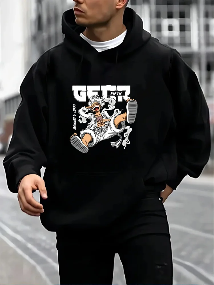 

S~3XL Men's Fall/Winter Loose Long Sleeve Hoodie Sweatshirt with Kangaroo Pocket Casual Fashion Street Casual Sporty Style