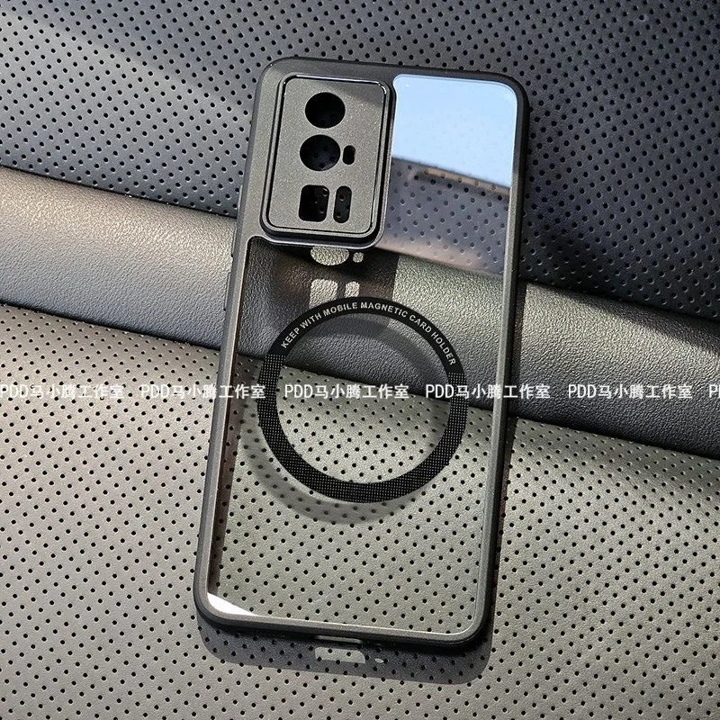 Magnetic Case For POCO F5 Pro Xiaomi 13T Pro 5G For MagSafe Transparent Cover For Mi13 T 13T Pro Protect Shell Shockproof Bumper