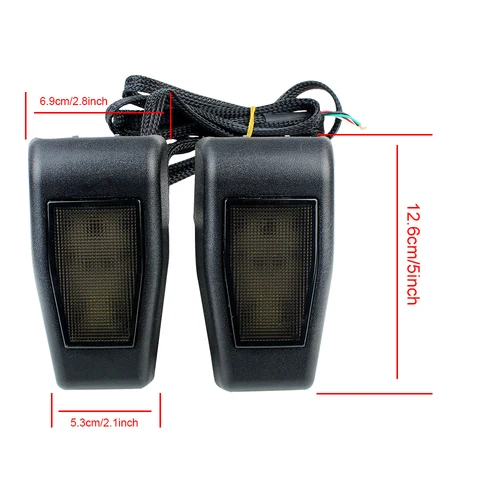 Imagen 2 del producto Luz de freno trasero luces LED para puerta trasera tercera lámpara trasera de freno para Jeep Wrangler Jk 2007-2017