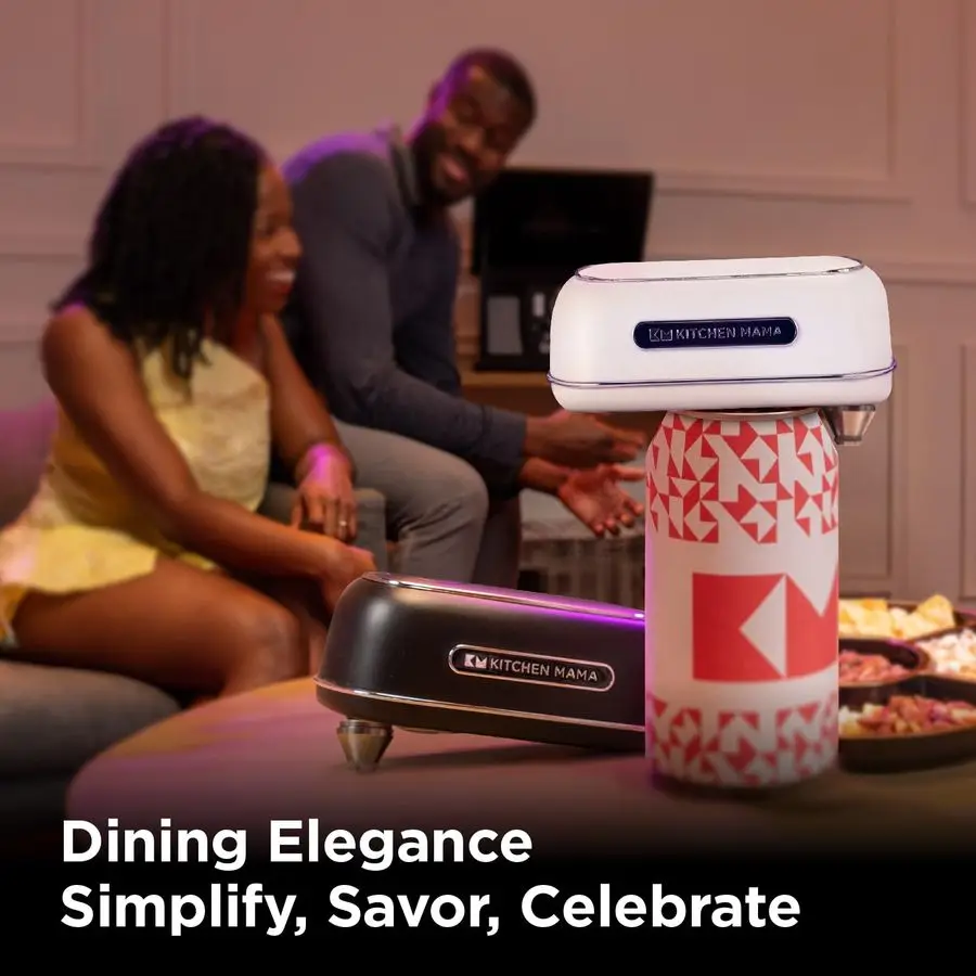 Orbit One Rechargeable Electric Can Opener Handsfree, USBC Charging, Automatic Stop, Smooth Edge, Safety, Blade for Large Cans,