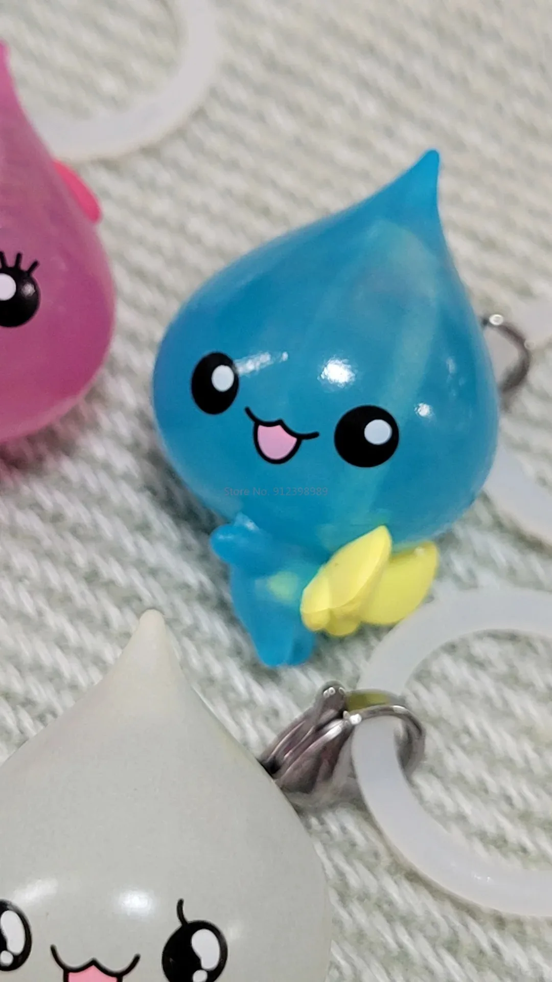 Bandai Shizuku-Chan petite goutte d'eau marquage pendentif mignon porte-clés à breloques cadeau pour amis