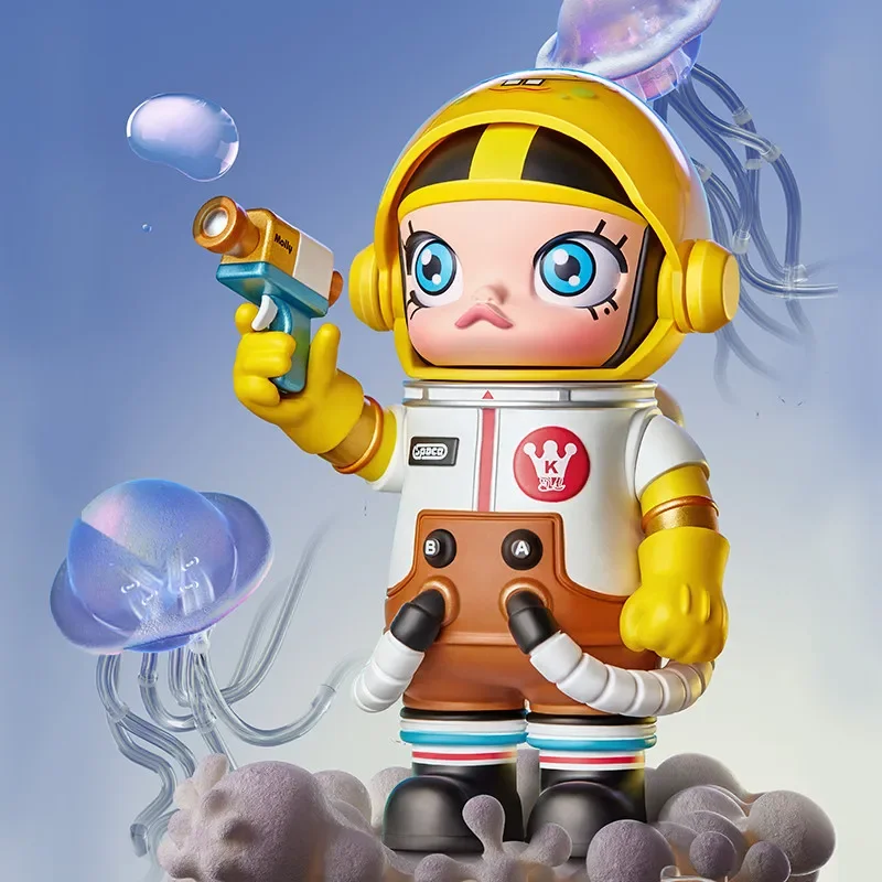 POP MART MEGA COLLECTIE 100% SPACE MOLLY SERIE Echte Blind Box Mystery Box Guess Bag Speelgoed Pop Leuke Anime Figuur Desktop
