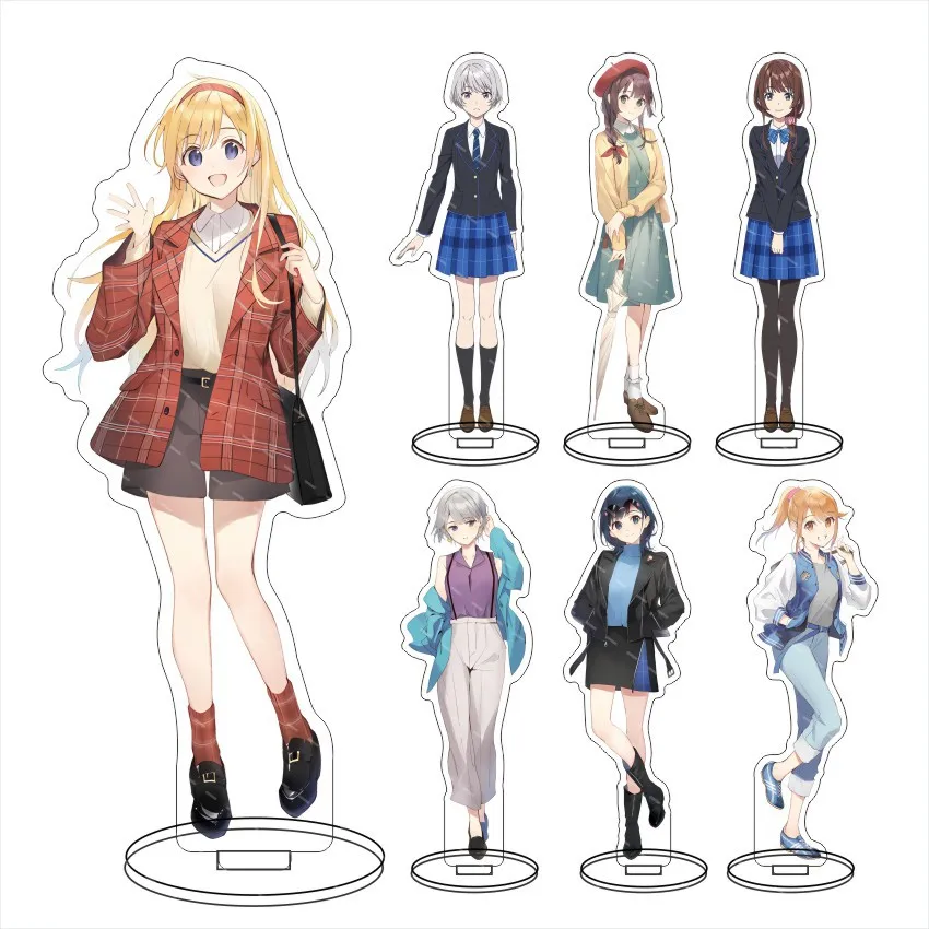 Chitose-kun Wa Ramune Bin No Naka Acrylic Yuzuki Nanase Anime Stand Figure Display Cosplay Cartoon Model Plate Christmas Gift