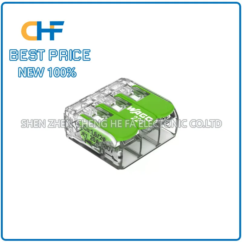 10PCS 221-423 quick parallel connector, green and environmentally friendly wiring terminal, German Wago Wanke brand new original