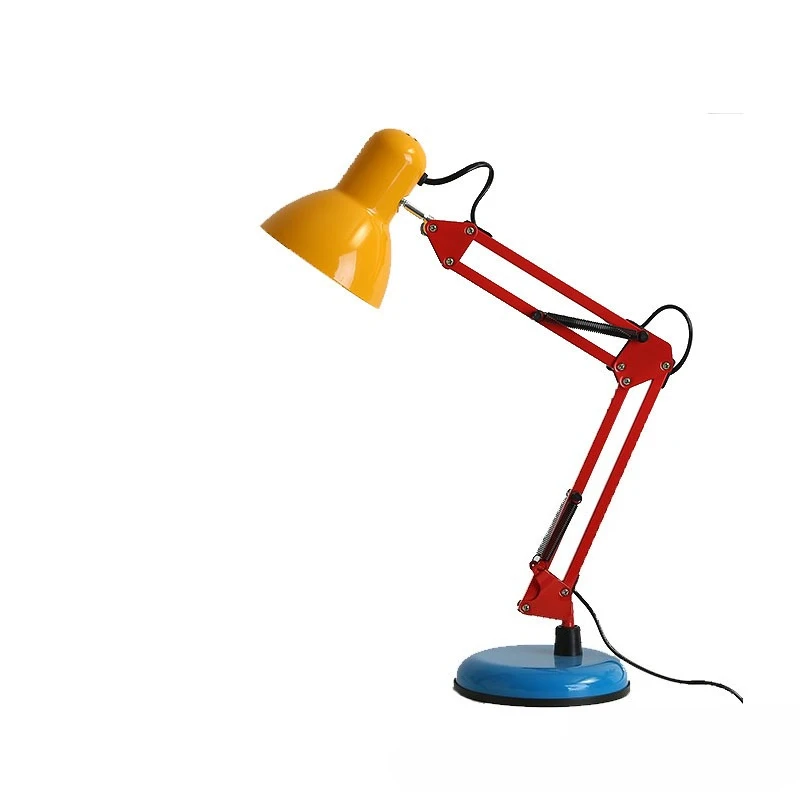 

Floor lamp creative and simple long arm eye protection children's room study living room vertical decoration atmosphere