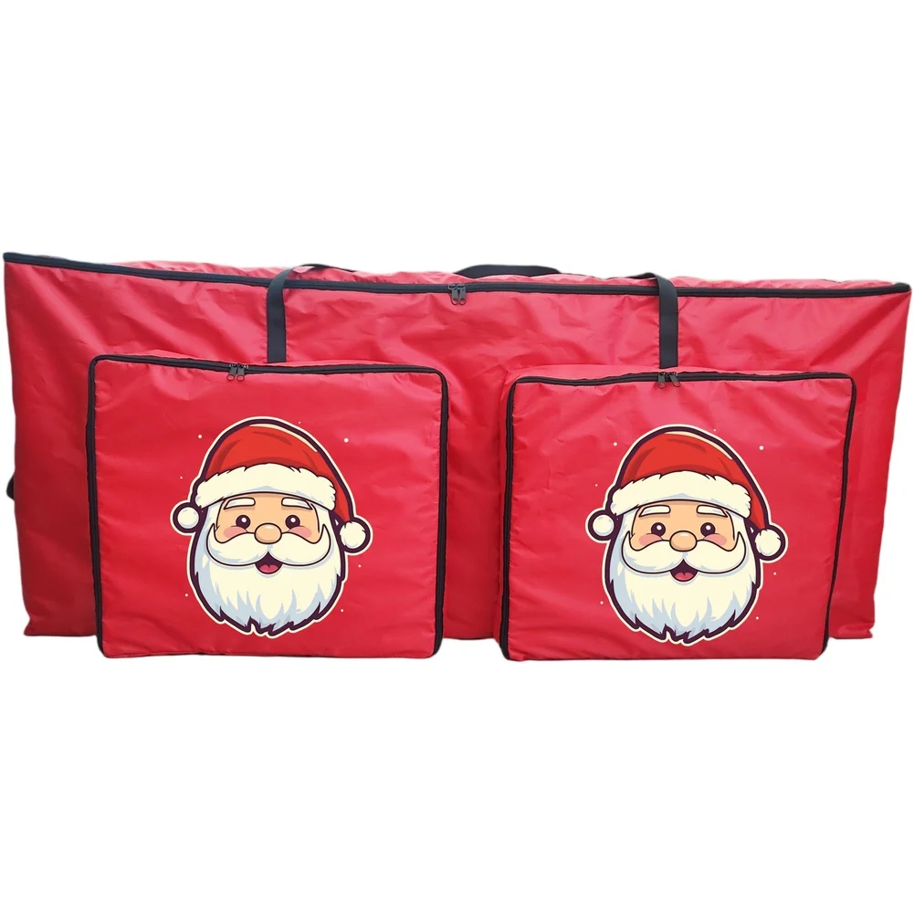 

Oxford Canvas Christmas Tree Storage Bag with Handles and Dual Zipper for Easy Access and Secure Seasonal Item Storage