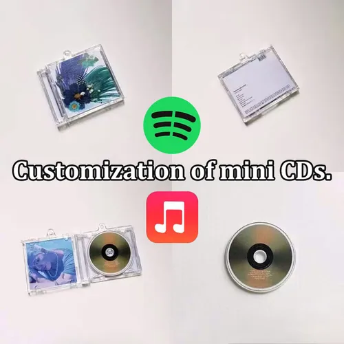 Mini CD NFC, personalización de etiquetas, CD hechos a sí mismas, bricolaje, álbum de cantante de alto valor, llavero, colgantes como regalo
