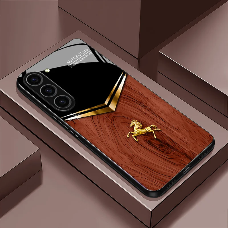 fashion phone cases Hot Sale s26 ultra case Glass Phone Case for Samsung Galaxy S26 S25 S24 S23 S22 FE,Ultra,Plus For Men Girls