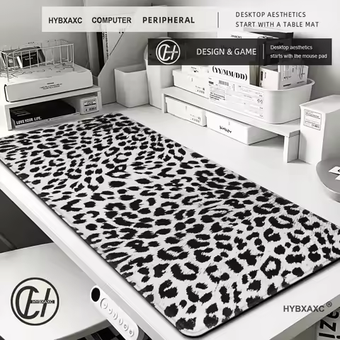 Tiger leopard print panther Mouse Pad Cute HD Desk Pad Extended Gaming Keyboard Mats Large 100x50cm XXL Gamer Mousepad