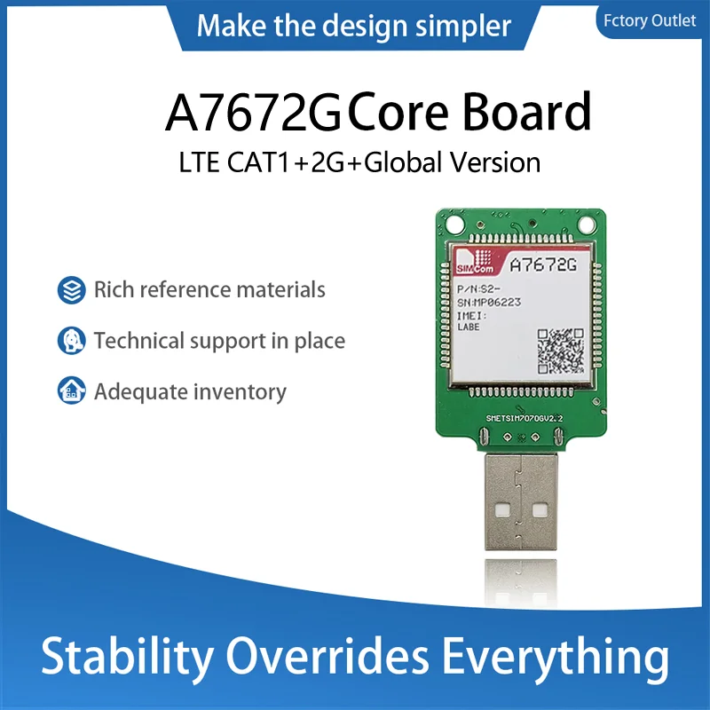 

SIMcom A7672G LTE CAT1 Dongle A7672G-LABE 1 шт. Global band