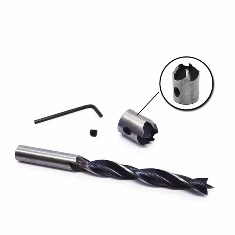 4/7 pz 3-10mm in acciaio ad alto tenore di carbonio a tre punti svasatore punta da trapano Set alesatore lavorazione del legno smusso trapano foro Pliot