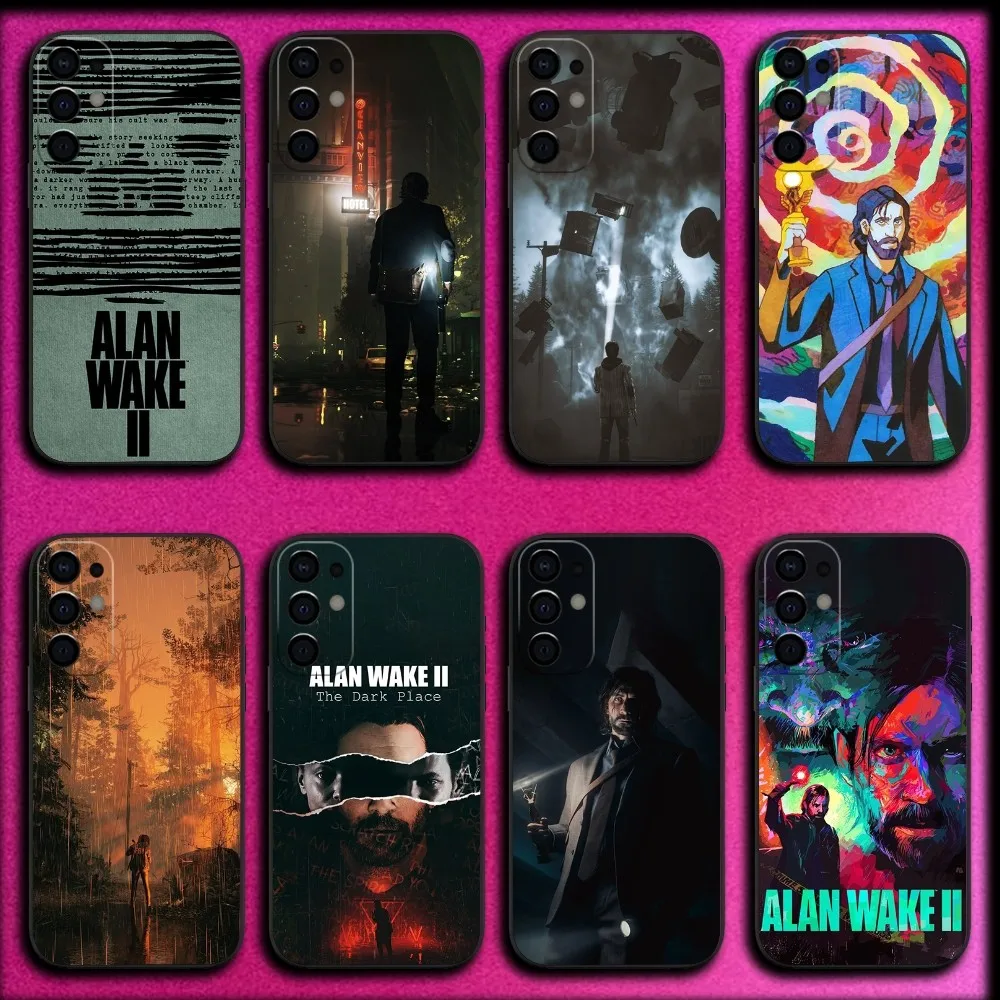 Game A-Alan Wake Phone Case For Samsung S25,S24,S21,S22,S23,S30,Ultra,S20,Plus,Fe,Lite,Note,10,9,5G Black Cover