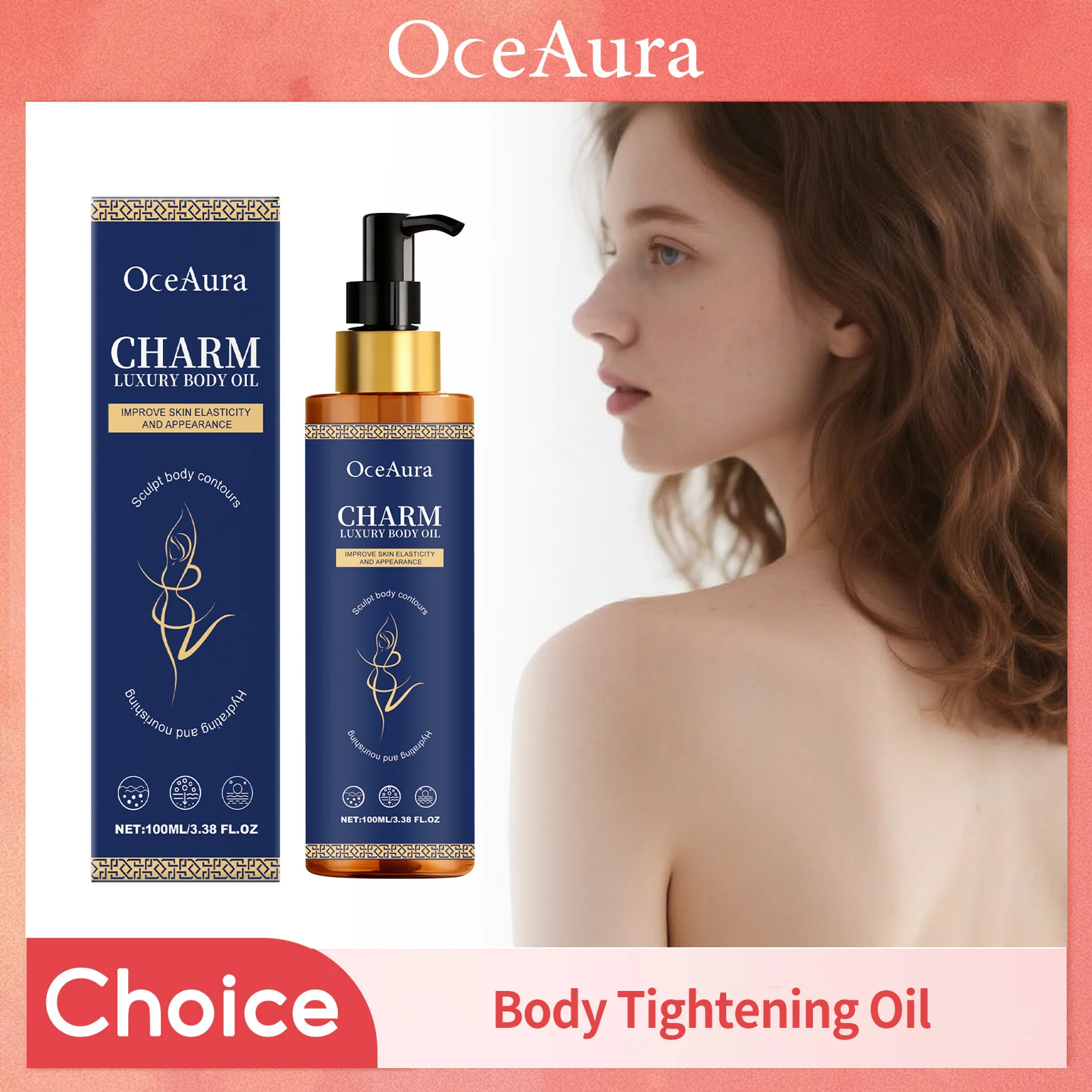 

100ml Magic Luxury Body Oil Fade Fine Line Improve Sagging Tighten Rejuvenating Brighten Skin Muscle Relaxing Firming Body Oil