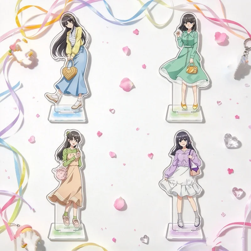 Anime Rascal Does Not Dream Series 15CM New style Acrylic Stand Figure Keychain Sakuta Azusagawa,Mai Sakurajima Fan Merch Gifts