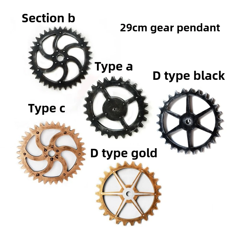 29cm Gothic Home Decor - Antique Wood Gear Wall Decor Industrial Vintage Decoraciones de Habitaciones for Steampunk Pub