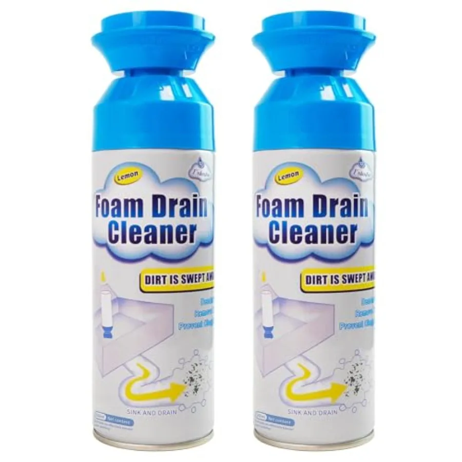 

Drain Cleaner, Foaming Drain Cleaner and Deodorizer, Sink Cleaning Foam, Drains Clog Remover for Kitchen Bathroom Drains, Sinks