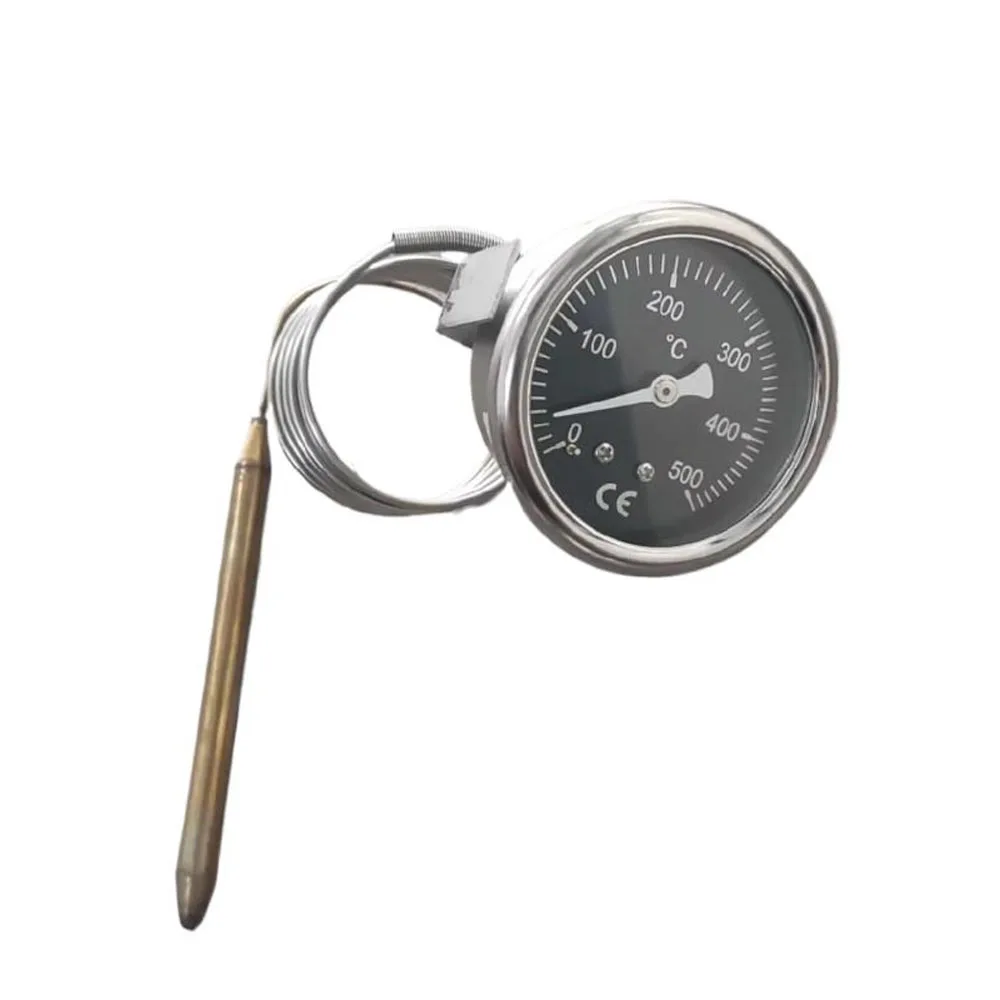 Pizza Stove Stainless Steel Thermometer, Pointer Type Temperature Display, Metal Plate Thermometer. High Temperature Resistance.