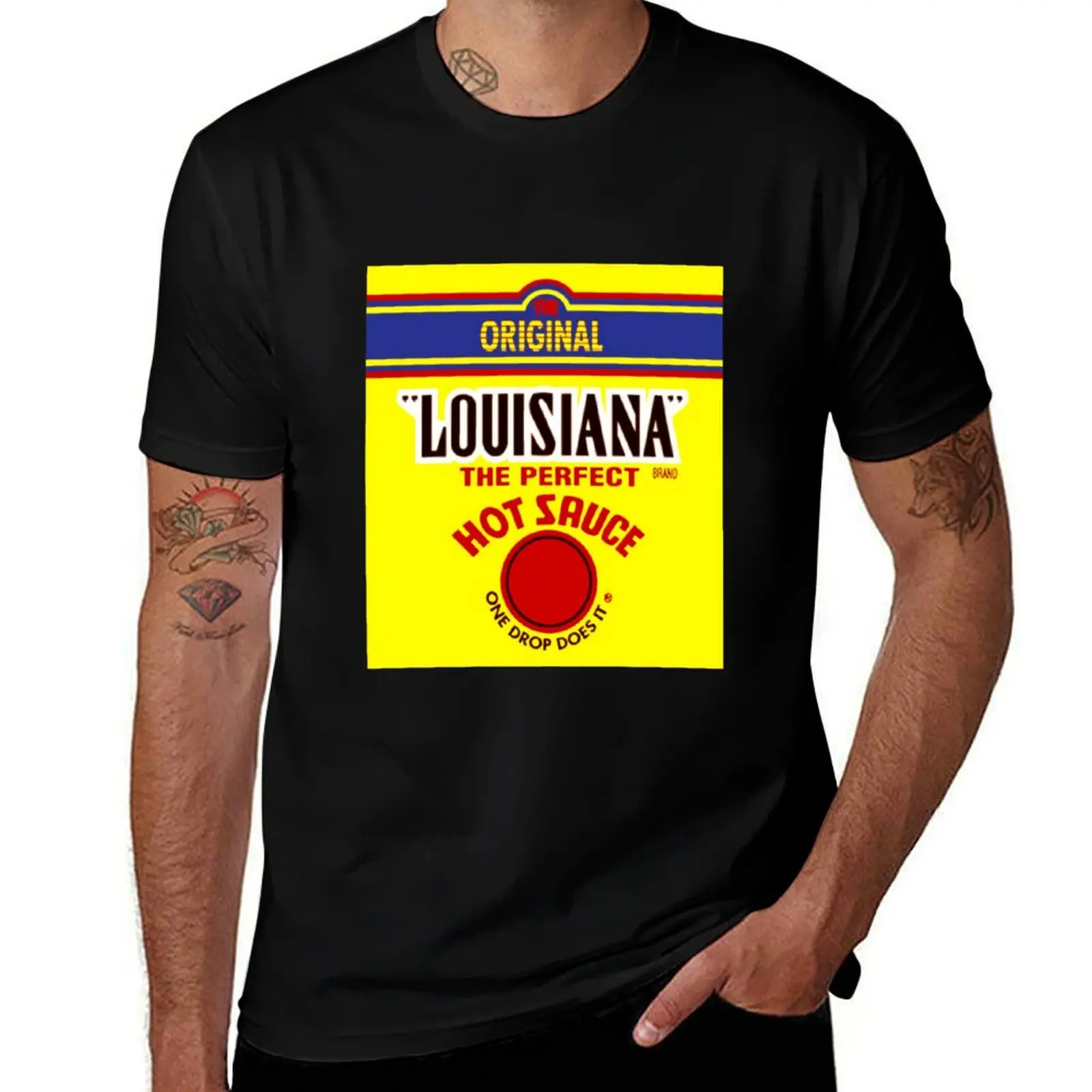 Hombre Louisiana t camisa de lujo camisa gráfica algodón salsa hombre camiseta caliente