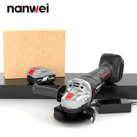 NANWEI 21V Brushless Li-ion Angle Grinder Cordless Polisher Grinder Cutting Machine