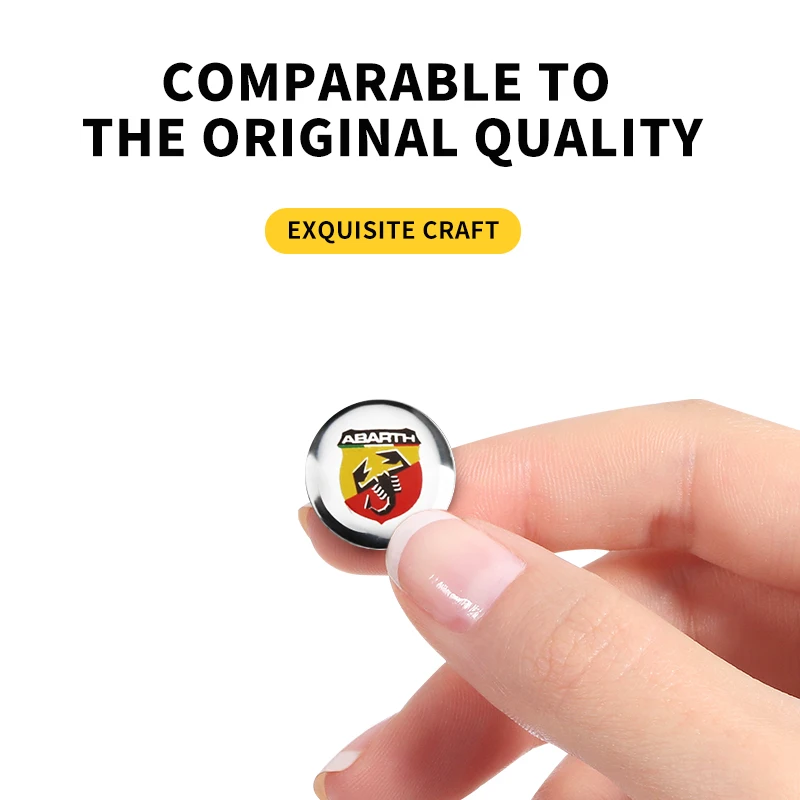 2/5/10Pcs Car Key Shell Sticker Car Key Remote Fob Decal For Abarth Land Rover Toyota Renault Hyundai Volkswagen Bmw Renault