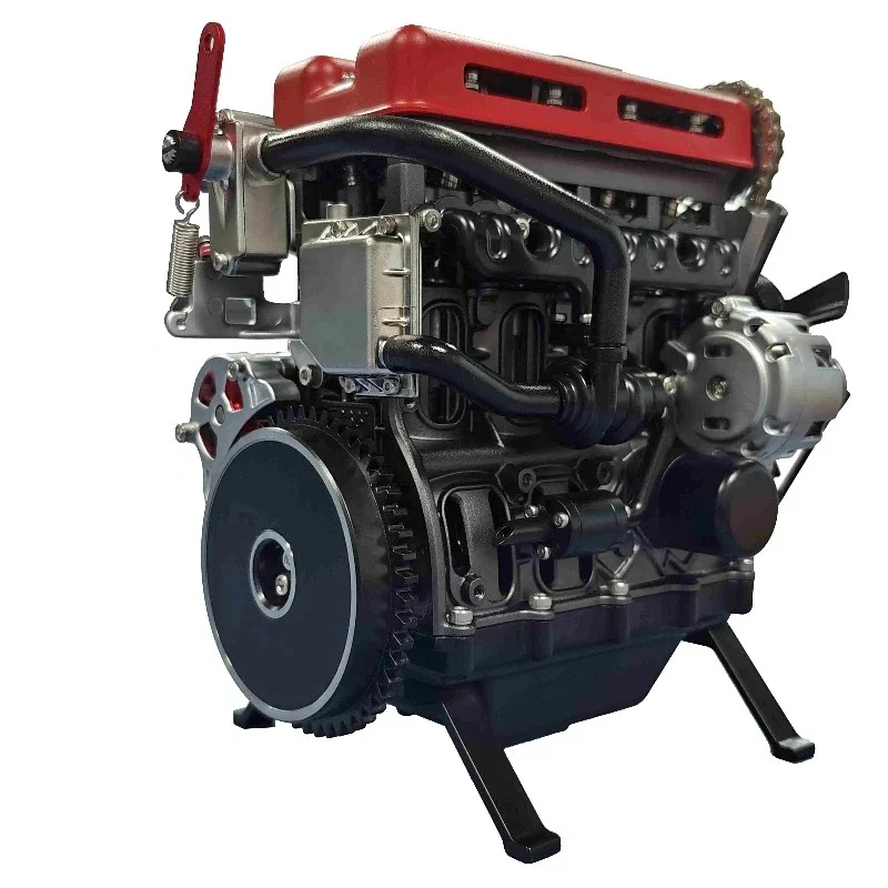 DM111 Four cylinder Turbocharged Engine Metal Assembly Model Toy with Intricate Mechanical Structure Perfect As A Gift