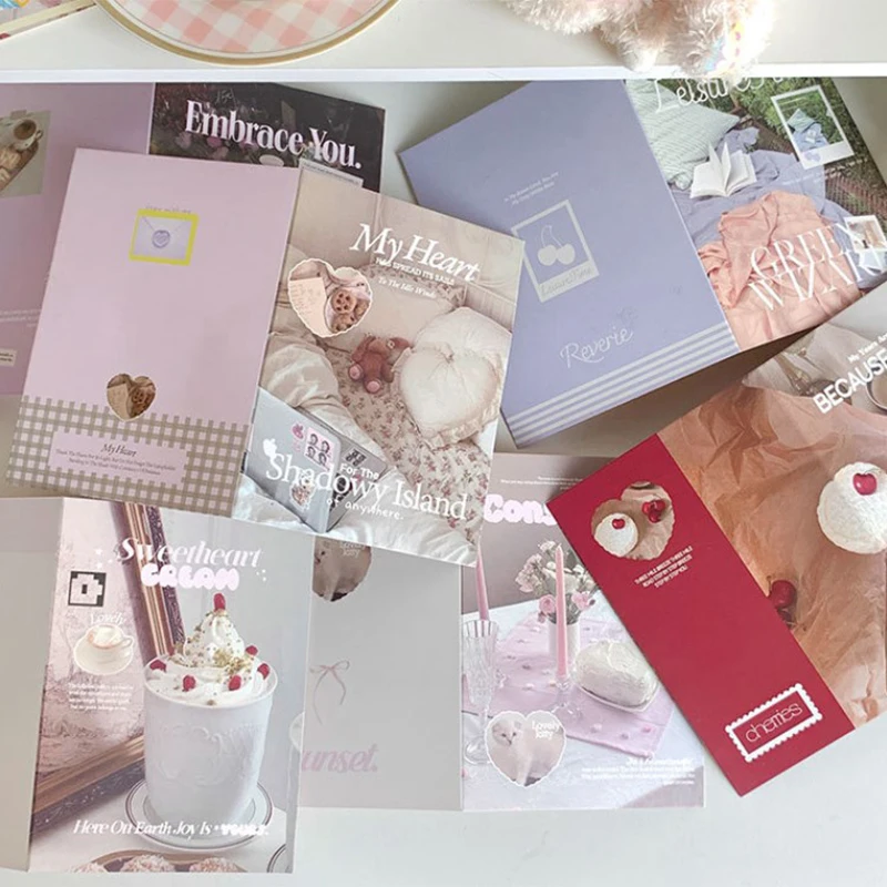 Kpop Foldable Card Holder, Photo Card Fix Decor, Paper Board, DIY Packing Material, Cute Ins Fashion, Bonito, 3 ", 10Pcs