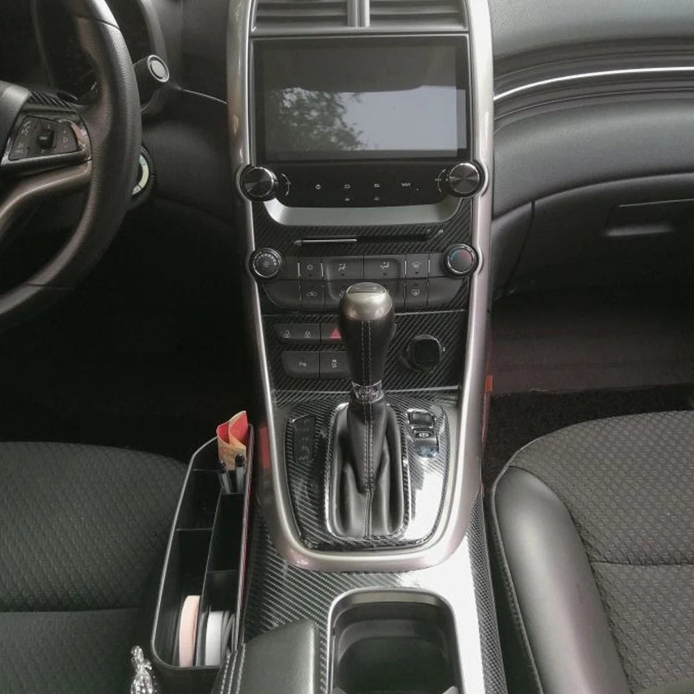 

For Chevrolet Malibu 2012-2015 Car-Styling 3D/5D Carbon Fiber Car Interior Center Console Color Molding Sticker Decals Parts