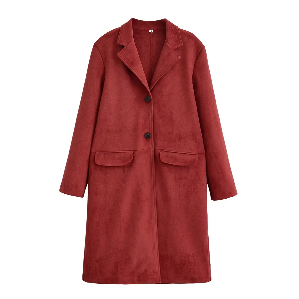 Mulher sólida camurça casaco feminino outono inverno casual manga cheia faur lã casaco longo senhora elegante outwear jaquetas