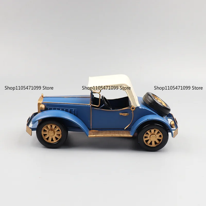 Classic Car Model Retro Wrought Iron Handicraft Ornament Personalized Home Living Room Porch Cabinet Bar Decoration