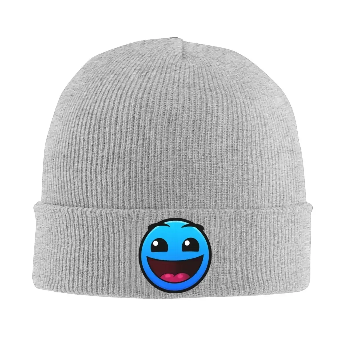 

Geometry Dash Beanie Hats meme Knitted Hat Outdoor Sport Head Wrap Men Women Unisex Caps Spring Design Trendy Bonnet Hats