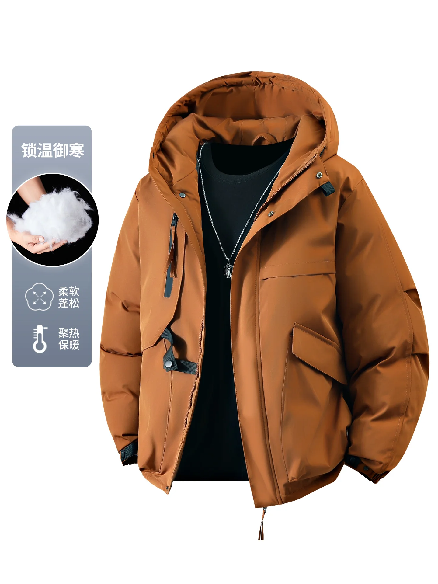 Men New Trendy Couple Windproof Warm Parkas Men Thick Outdoor Windbreaker Coat Men Fashion Casual Waterproof Coat Men Outerwear