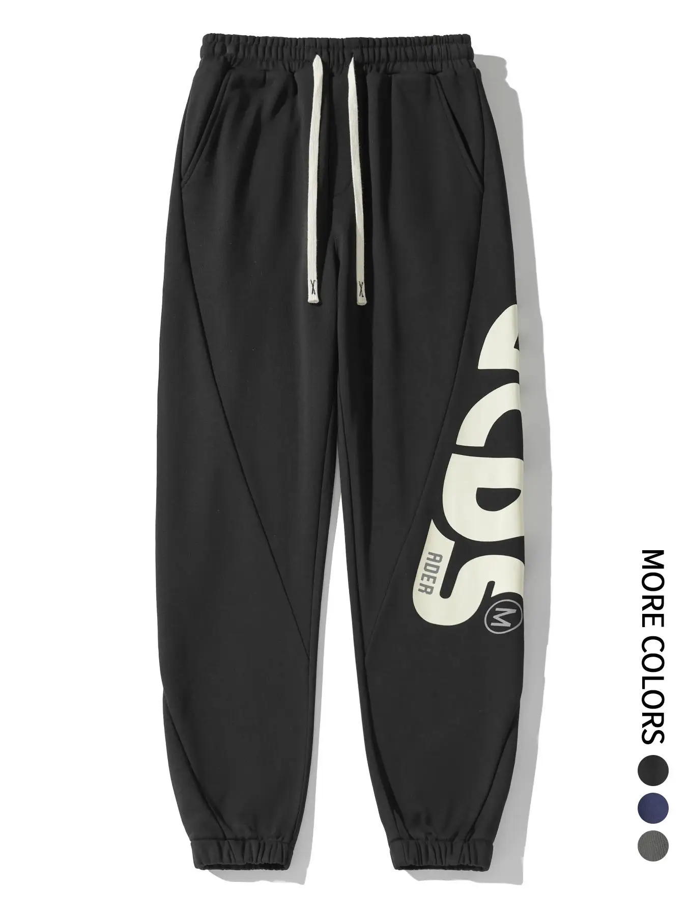 

Мужские повседневные спортивные брюки обычного кроя с завязками и эластичным поясом, трикотажные брюки, буквенный принт, подходят для повседневного повседневного использования, уличного баскетбола, фитнеса, подходят для всех сезонов