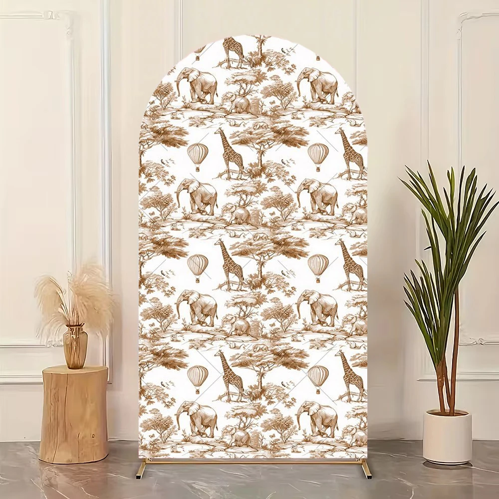 

Фон для фотосессии в стиле сафари: арка с животными, тема джунглей, для детского праздника, дня рождения, свадьбы, декор для вечеринки, реквизит