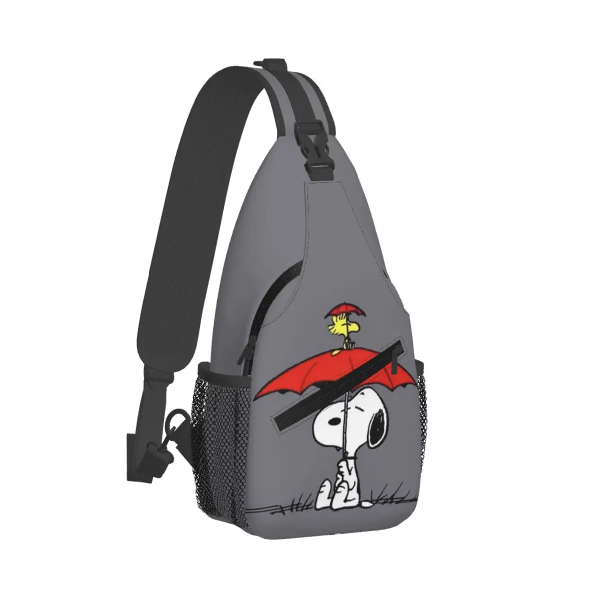 Custom S-Snoopys Woodstock Shoulder Backpack Men Women Fashion Shoulder Chest Bags for For Traveling Hiking Sling Bag