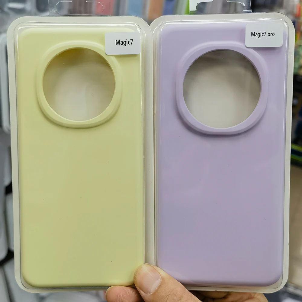 

Оригинальный защитный чехол из жидкого силикона для Honor Magic7 Pro/Magic 7 Pro/Magic7