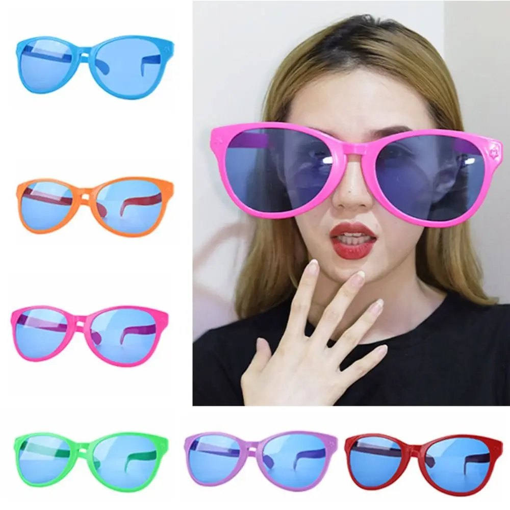 Vintage Large Frame Party Props Masquerade Glow Glasses Square Glasses Big Glasses Shades